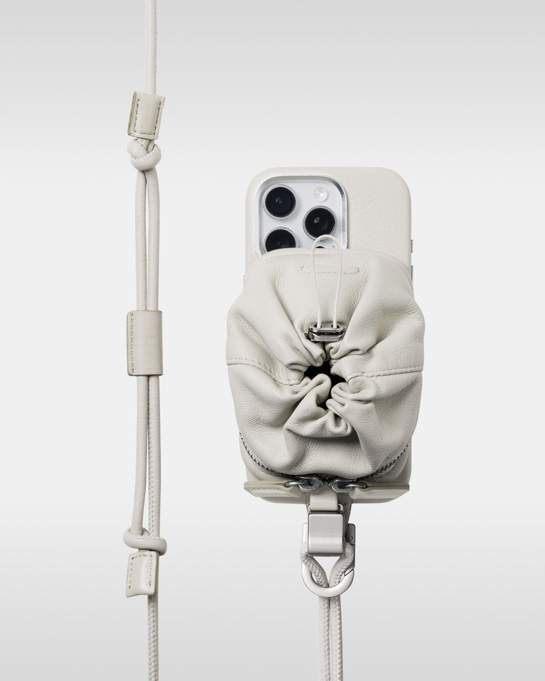 objcts.io - ショルダーレザーパース (マシュマロ) | Sir online store