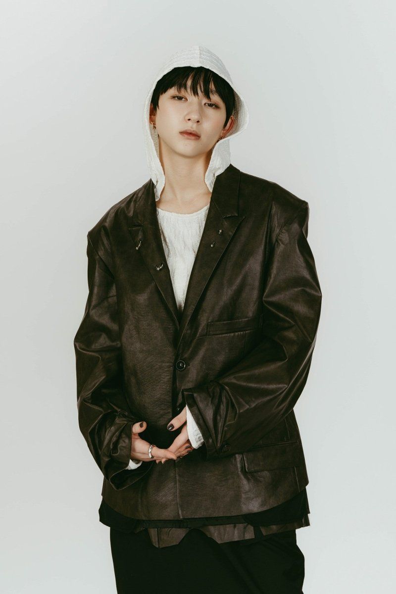 Knuth Marf - vintage tailored jacket (Leatherblack) / ヴィンテージ