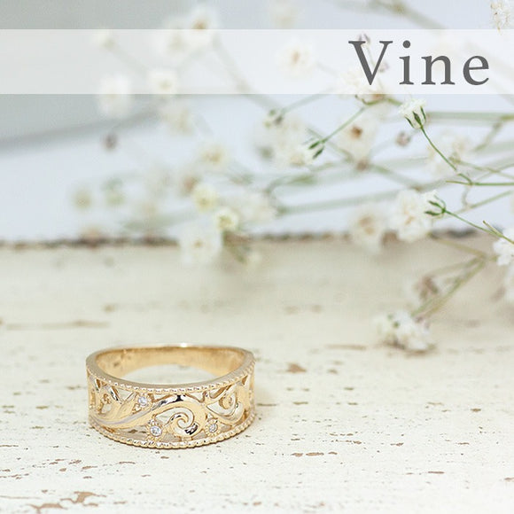 R00190 Vine K18 ヴァイン 透かしリング – SISTINA JEWELRY