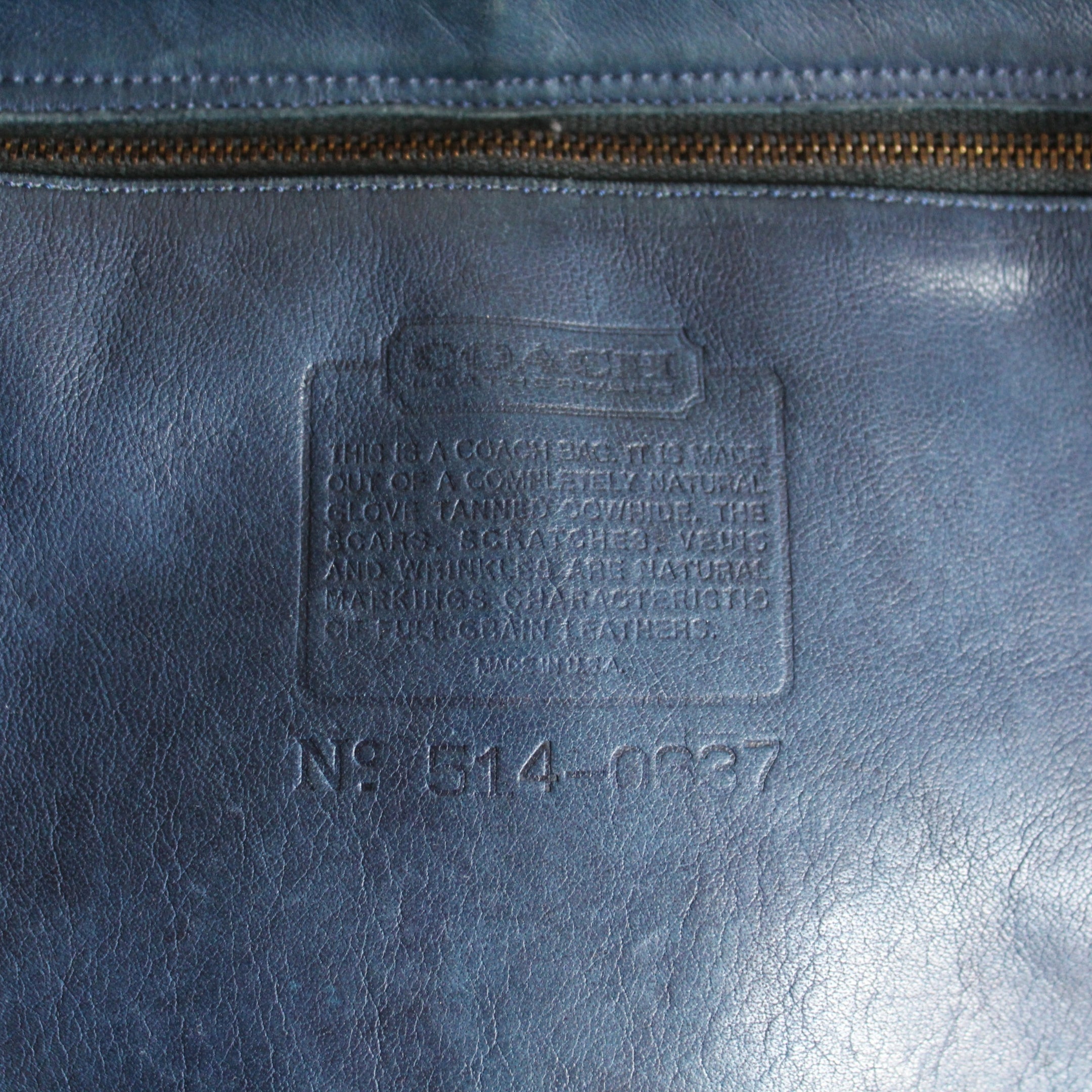 Vintage Coach Shoulder Pouch Blue 4025 – Socorro Society