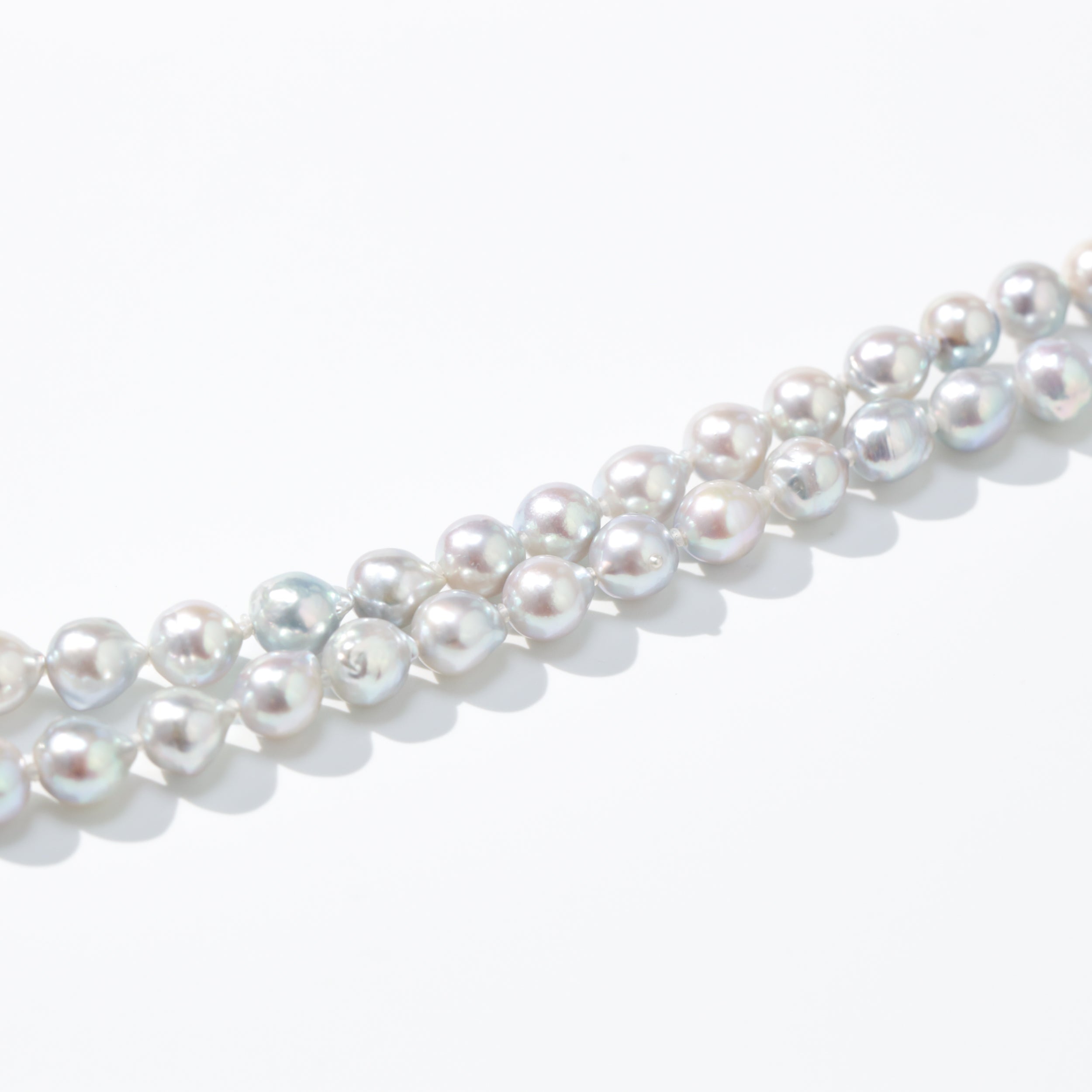 Luminous】セミバロックパールネックレス [SV925]