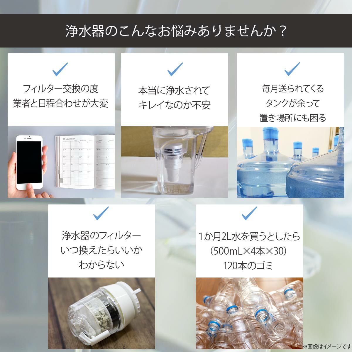 ZEROピッチャー（浄水ポット）世界最高レベルの浄水。6層フィルター