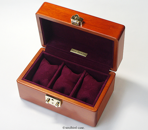 メイプル材高級時計ケース 3本用top木 | 高級時計ケースのソウルバード