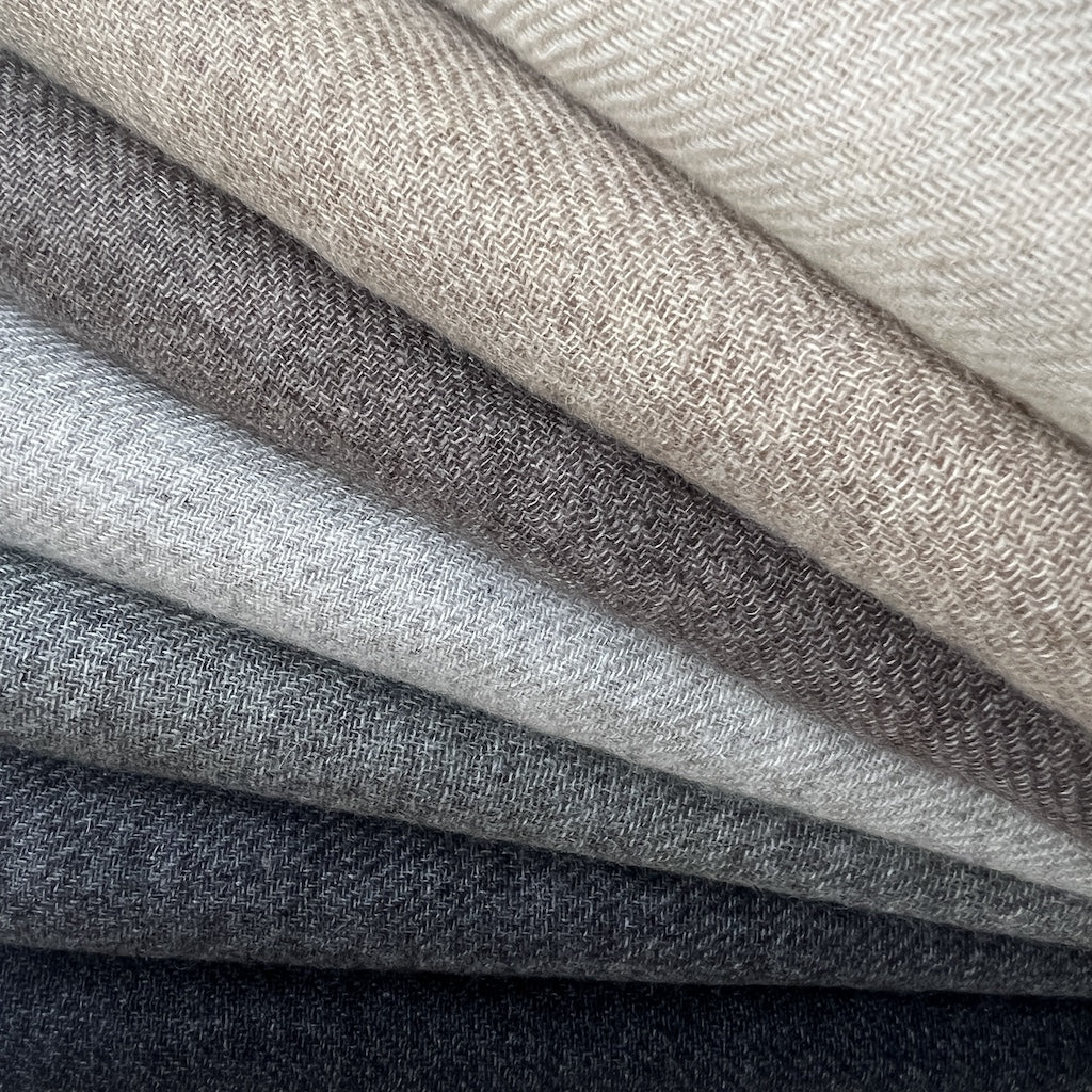 Shop Handmade Charcoal Cashmere Scarf | Fair Trade | Slate + Salt