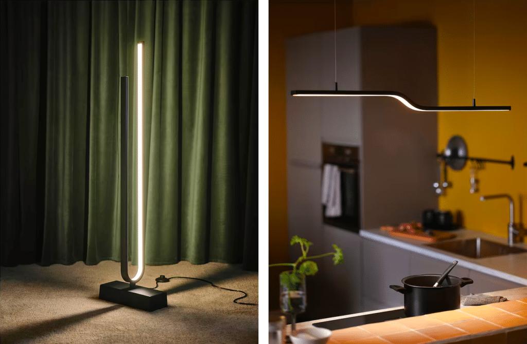 IKEA PILSKOTT: Pretty floor and pendant lamp with smarthome