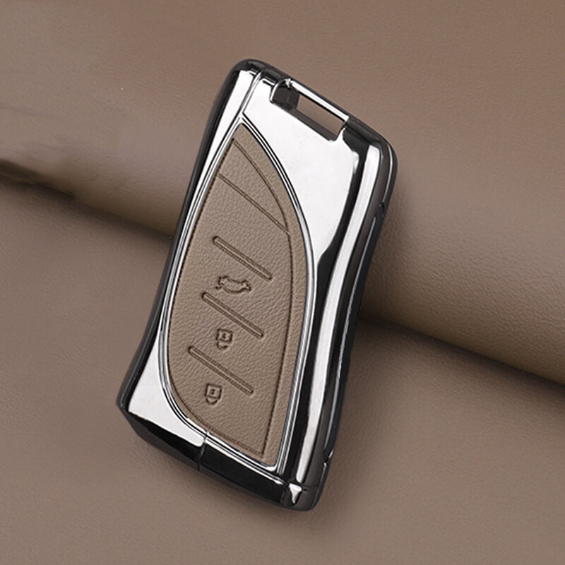 レクサス】シンプルレザーメタリックスマートキーケース 〔Aタイプ〕