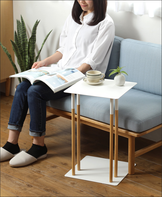 差し込みサイドテーブル PLAIN | セレクトショップ・AQUA（アクア）