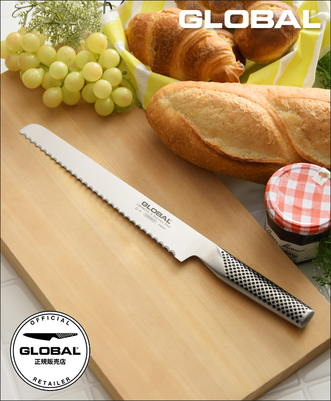 無料ラッピング】【豪華特典付き】GLOBAL パン切り包丁 G-9 | セレクト