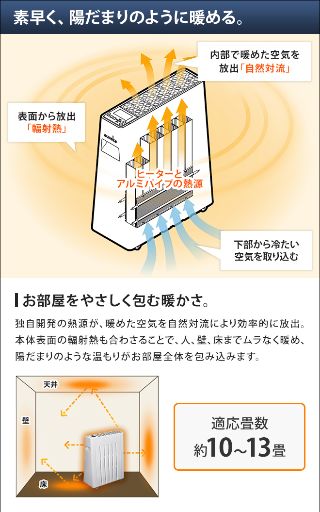 オイルヒーター 【選べる豪華特典】 オイルフリーヒーター ユー