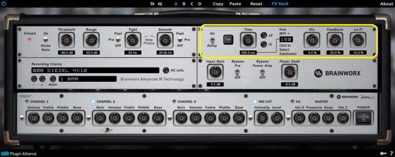 544．Brainworx社のDiezel Herbertを使ってみよう♪ ～ギターアンプ