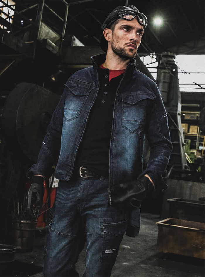 EVENRIVER|USD1507 エクストリームストレッチマックスデニムブルゾン