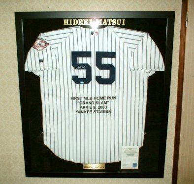 松井秀喜NYヤンキースユニフォーム額縁