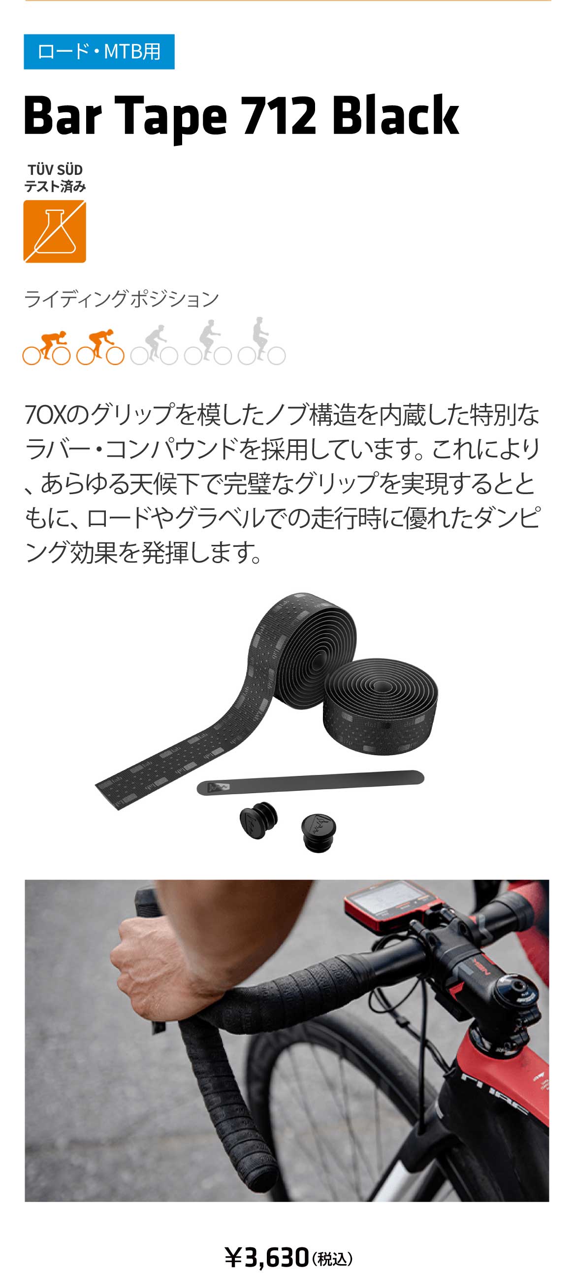 公式】SQlab(エスキューラブ) 人間工学に基づいたサドル・グリップ