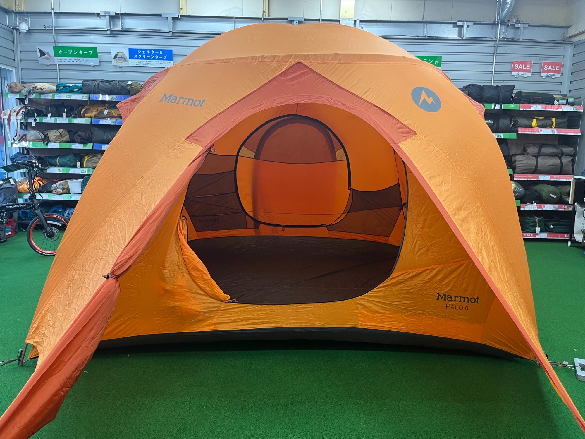 大型ドームテント！独特なフレームワークを魅せるマーモットのハロ6P