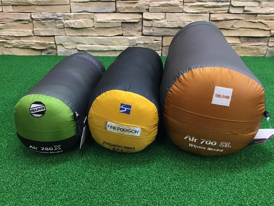 ダウンシュラフ】ISUKA（イスカ）・finetrack（ファイントラック）の