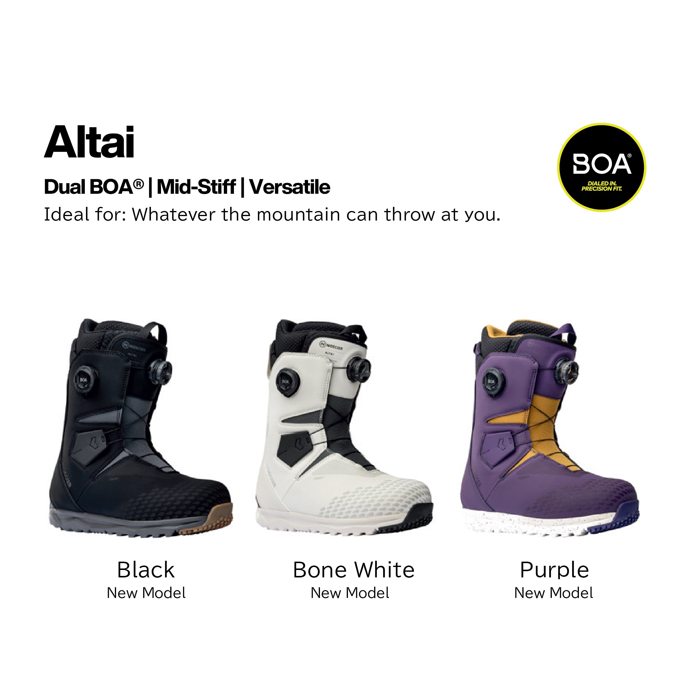 スノーボード ブーツ ナイデッカー NIDECKER ALTAI BLACK 25-26 日本正規品