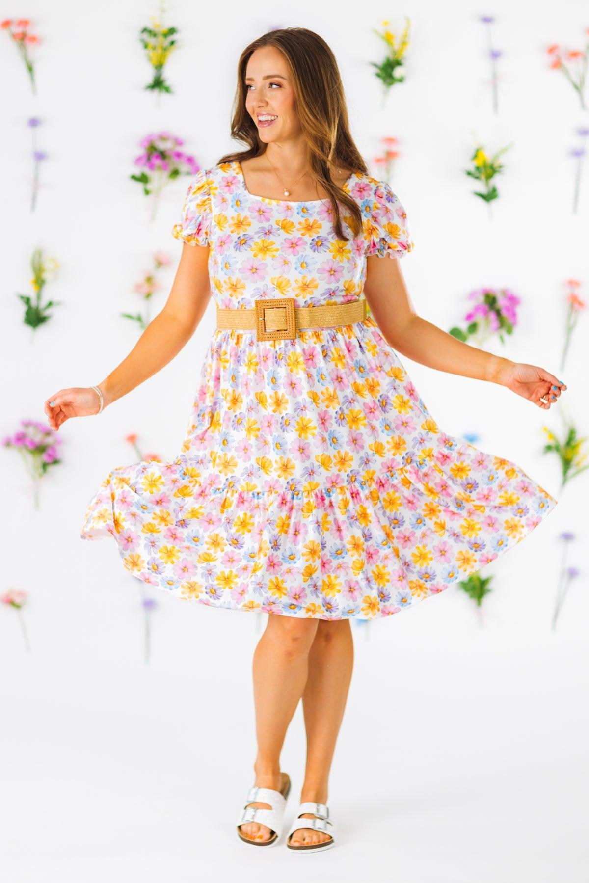 Colorful Daisy Dress | Matching Mom & Me Clothing – Sparkle In Pink