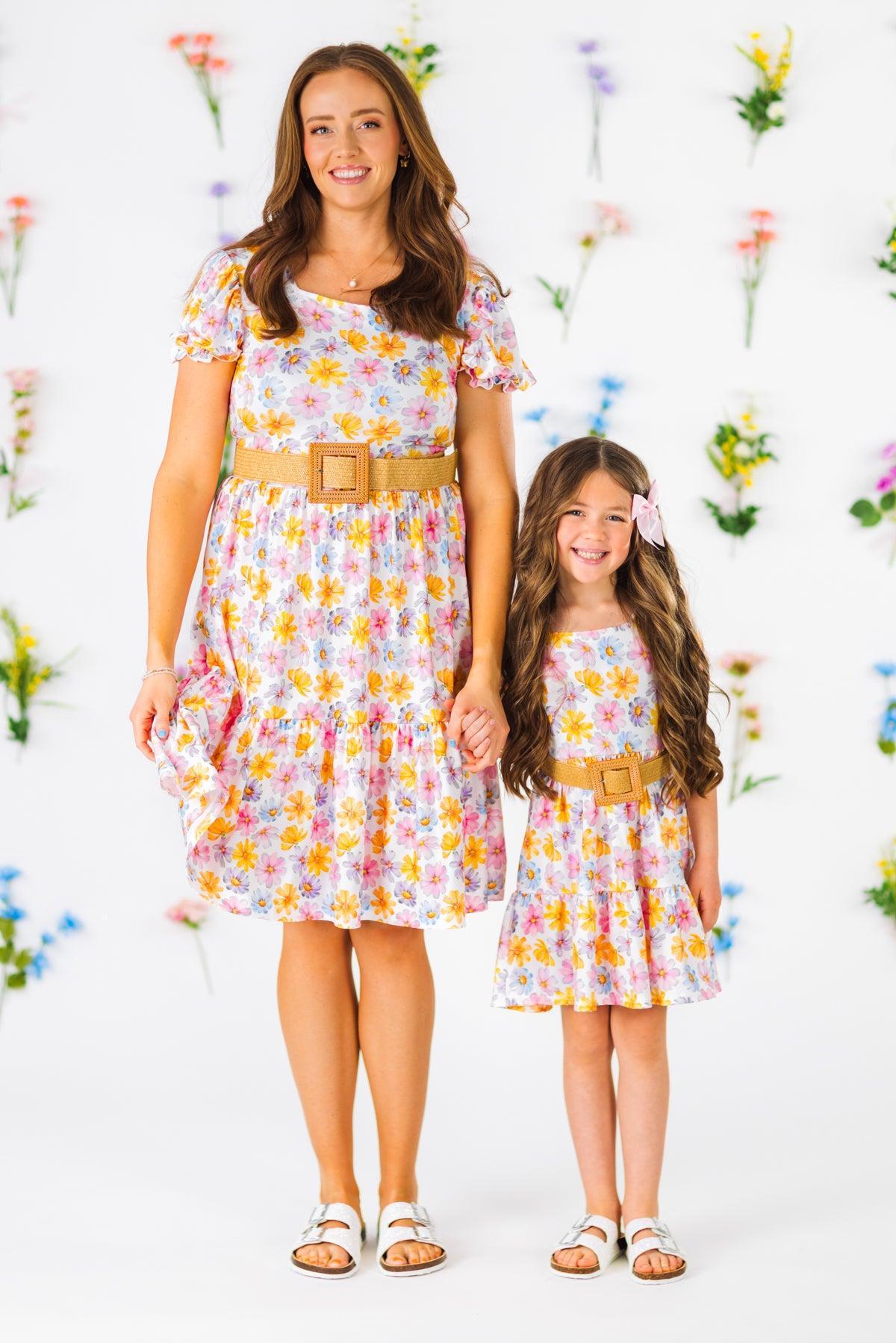 Colorful Daisy Dress | Matching Mom & Me Clothing – Sparkle In Pink