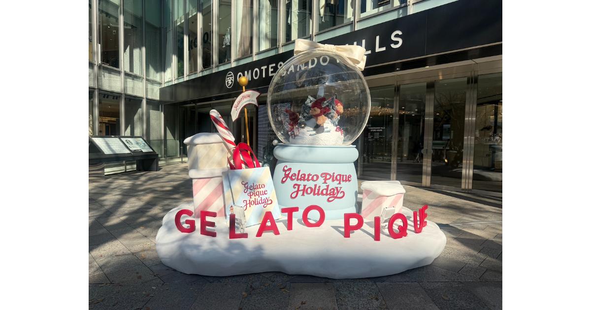 GELATO PIQUE、 クリスマスマーケットの実施に合わせて表参道にスノー
