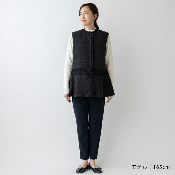 FINAL SALE】【返品不可】【SONO】ツイーディペプラムベスト