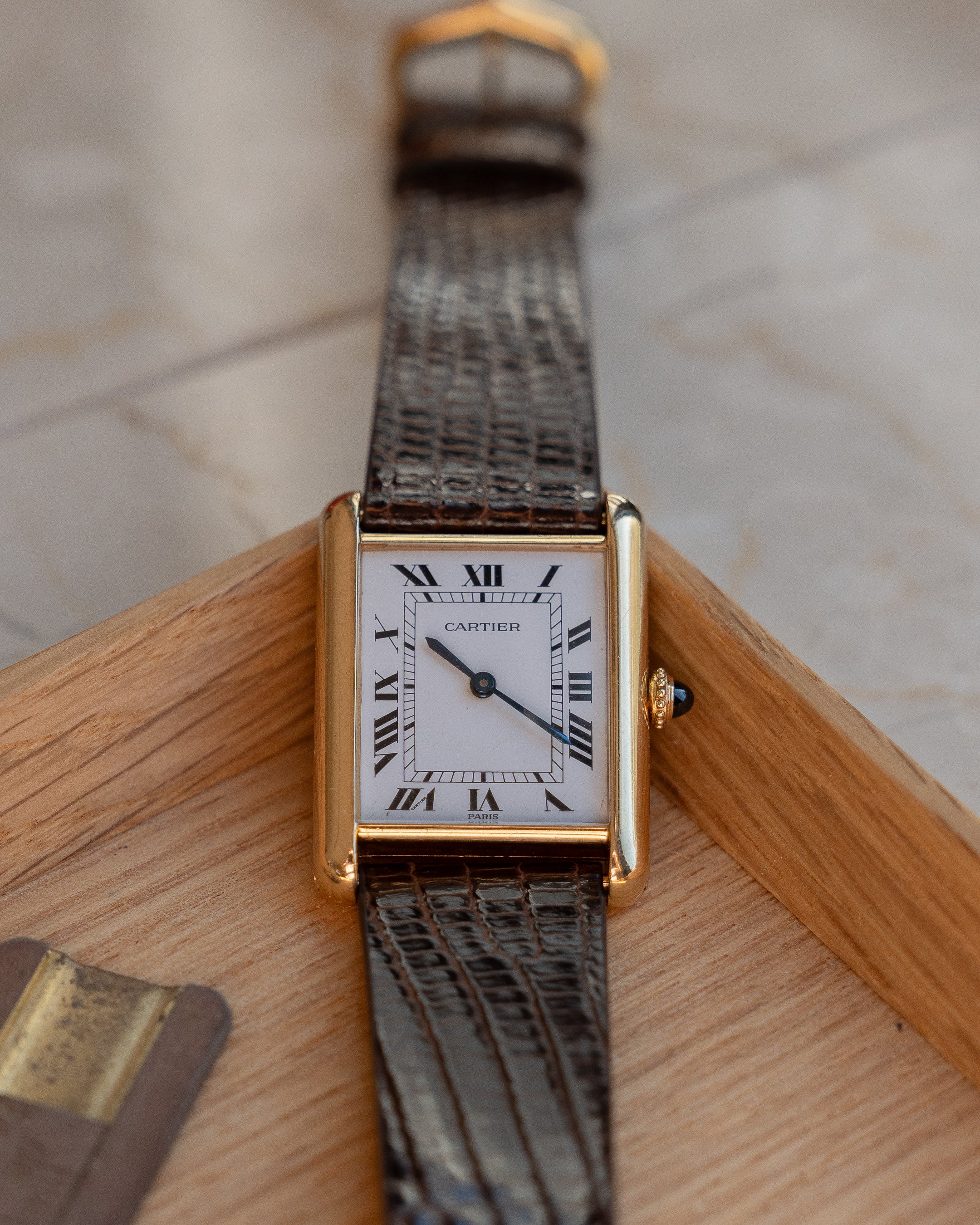 カルティエ タンク ルイ 18K イエローゴールド、Ref. 78086、パリ