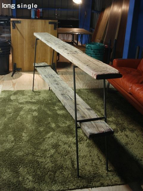 送料無料≪鉄脚≫【フラットアイアンレッグ/ロング/シングル・ダブル