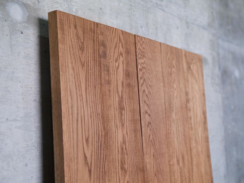 ≪テーブル天板≫【無垢 オーク材/ハギ板 ラフ仕上げ/サイズオーダー