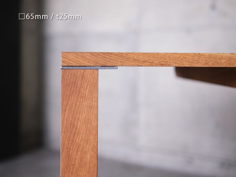 ≪テーブル≫【木脚ダイニングテーブル 無垢オーク/サイズオーダー