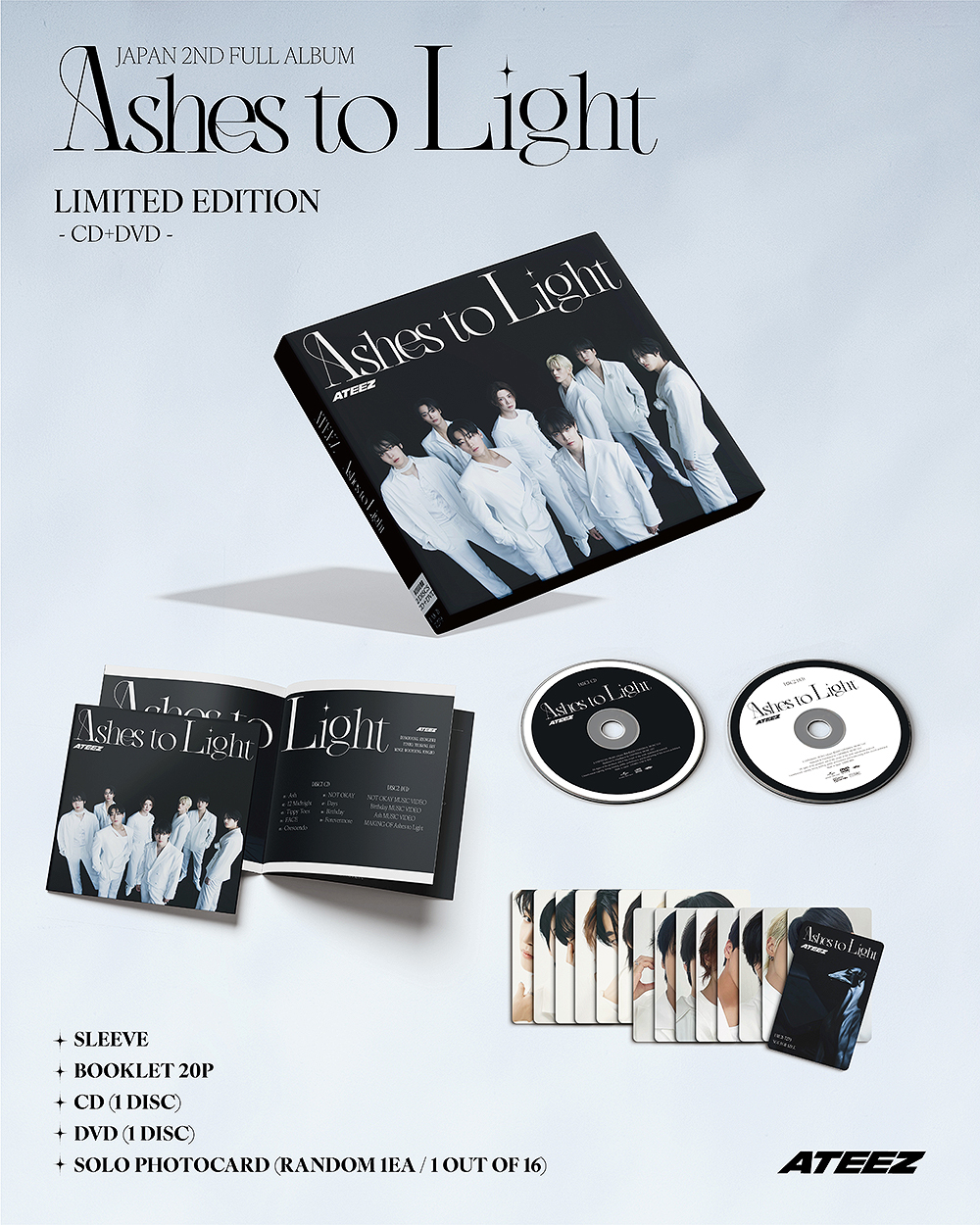 CDJapan : Ashes to Light [w/ DVD, Limited Edition] ATEEZ CD Album