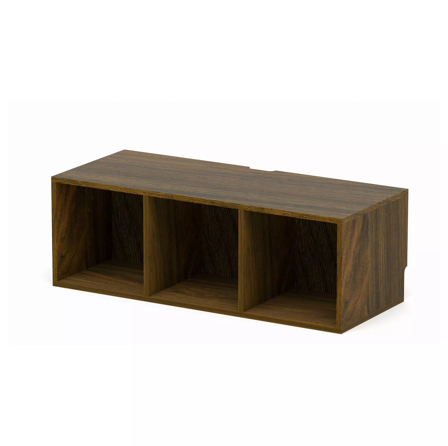 レコードラック ロープレーヤー台3BOX ブラウン/レコードラック｜CD