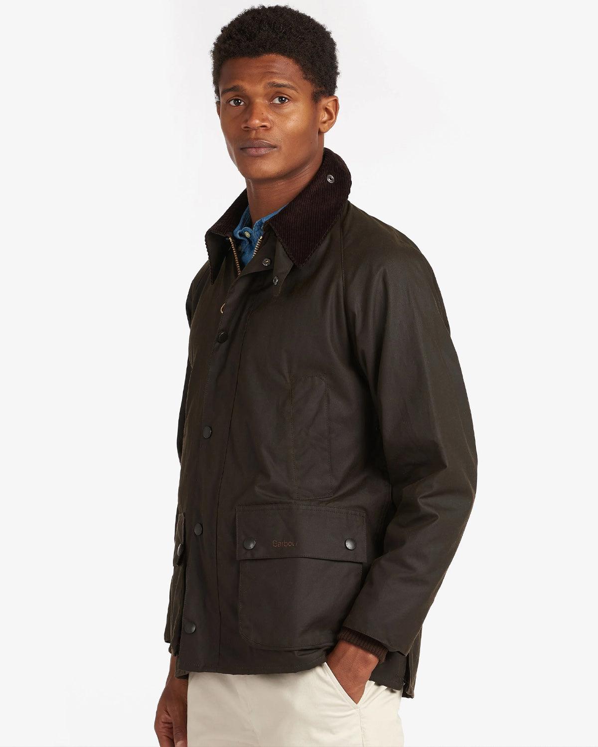 Barbour Bedale Wax Jacket - Archive Olive – Stomping Ground