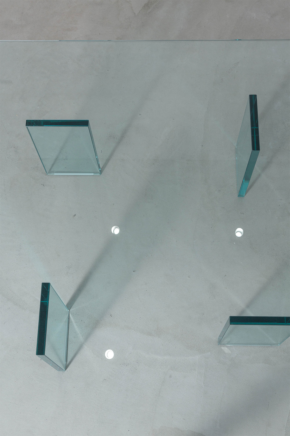 stoop | Glass Table by Shiro Kuramata for GLAS ITALIA in Glass
