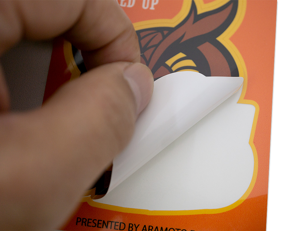 台紙付きステッカーの仕様 | オリジナルTシャツ・Tシャツプリントなら