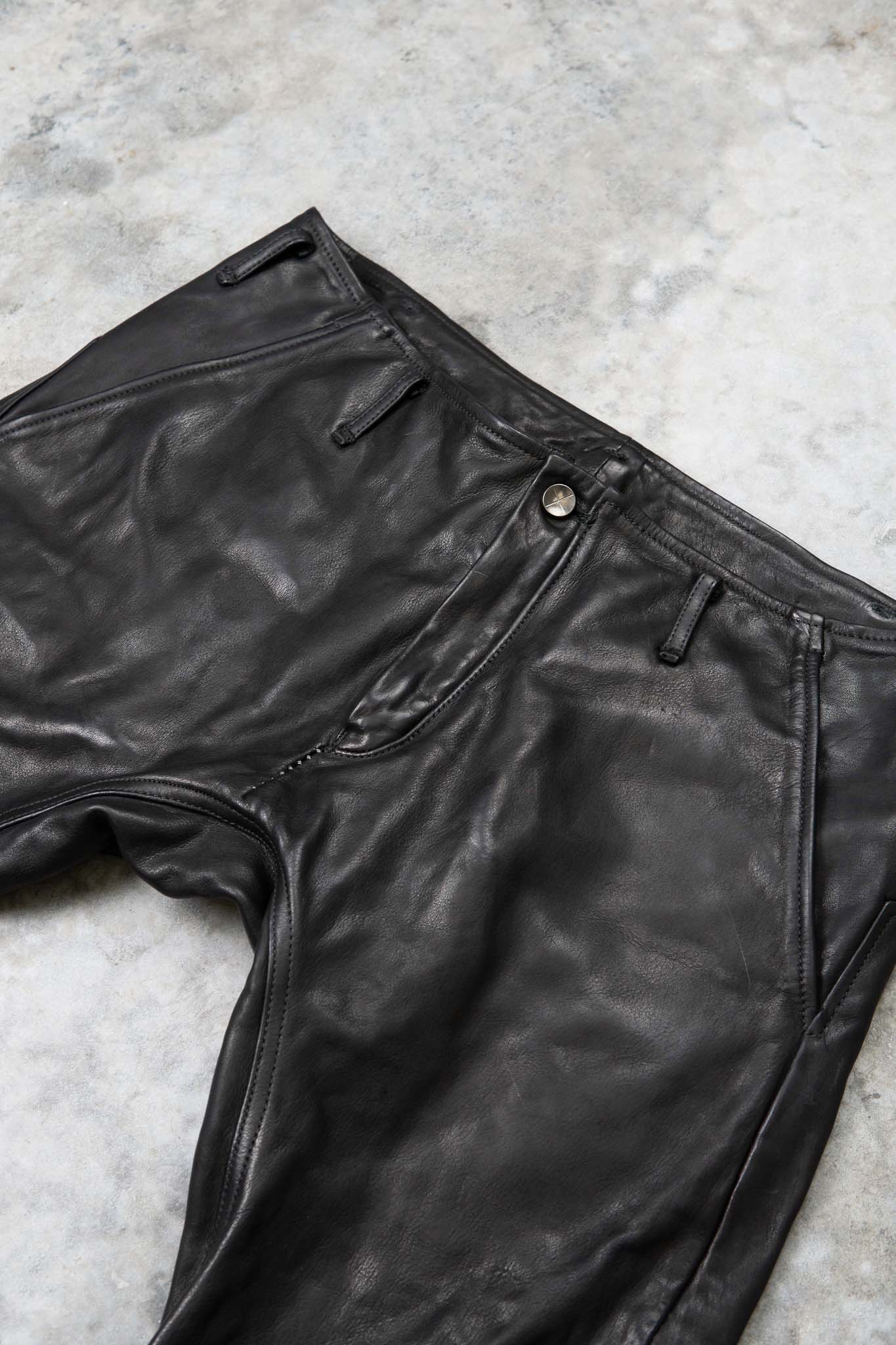 CALF LEATHER PANTS PMTP-1 HALF LINED – JP incarnation STORE