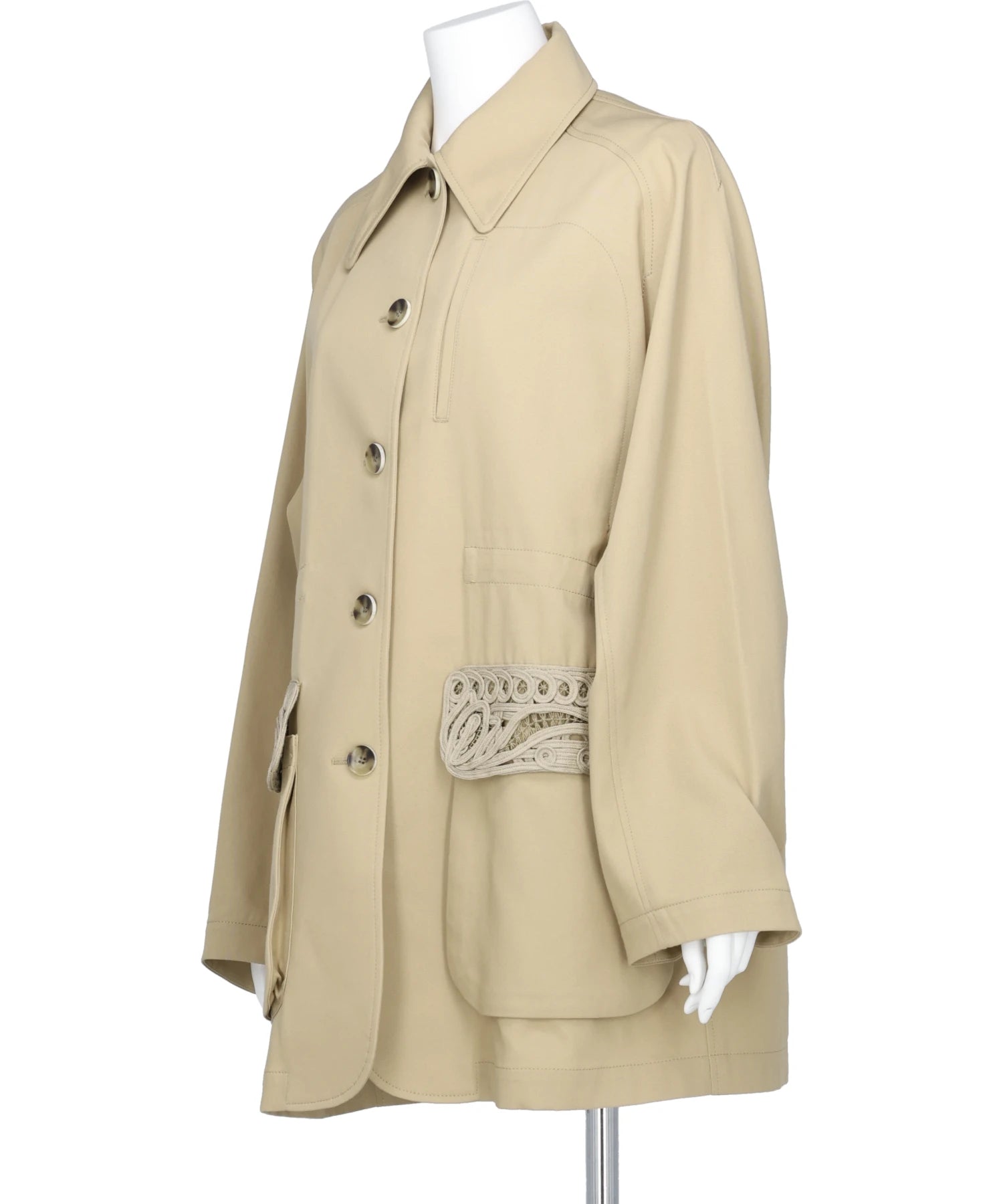 Mame Kurogouchi(マメ クロゴウチ)CORDING EMBROIDERY DETAILED MIDDLE