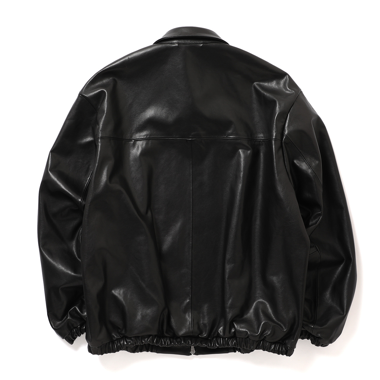 ssstein / シュタイン | LAMBS LEATHER LIGHT ZIP JACKET - Black