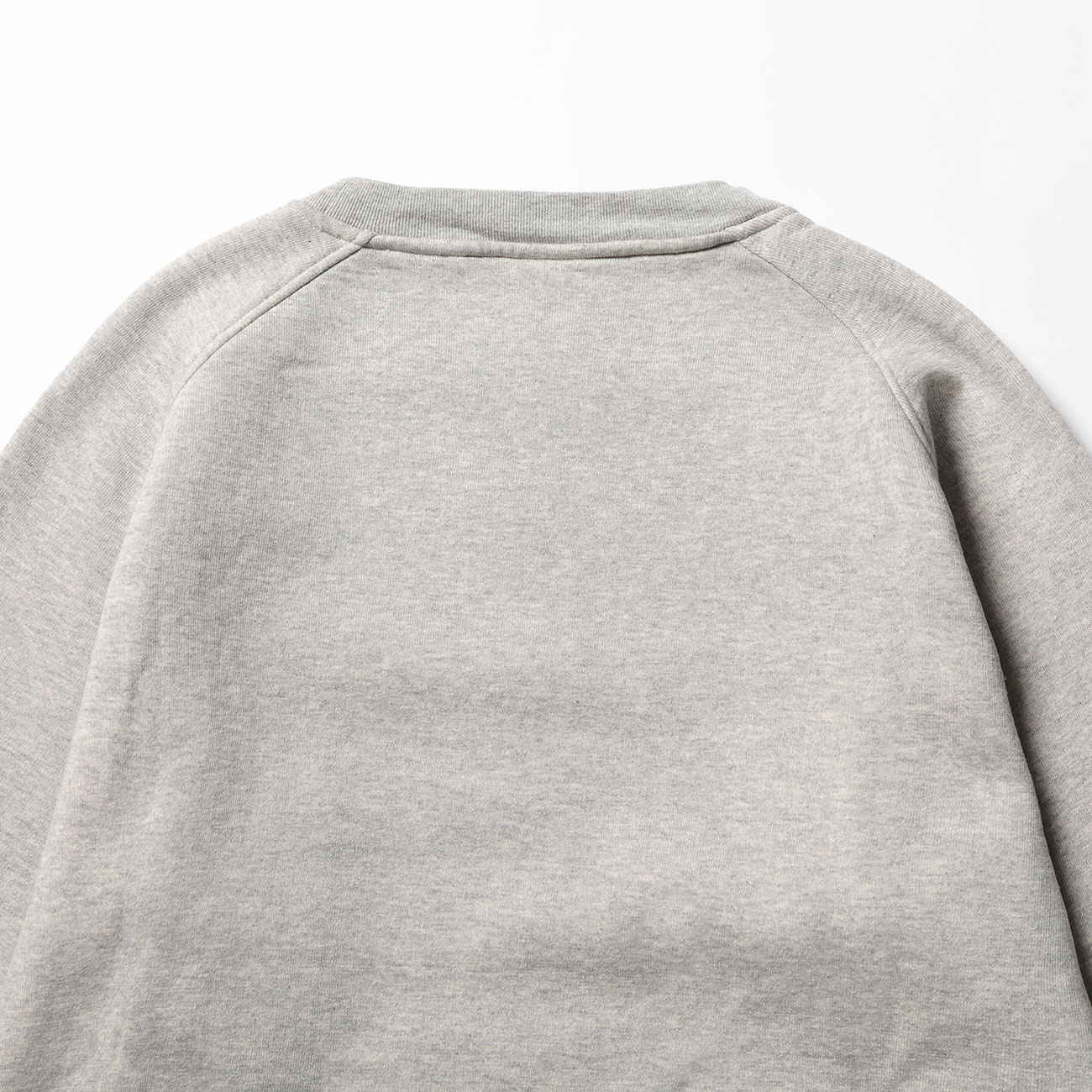 COMOLI / コモリ | コットン吊裏毛 クルーネック - Heather Gray