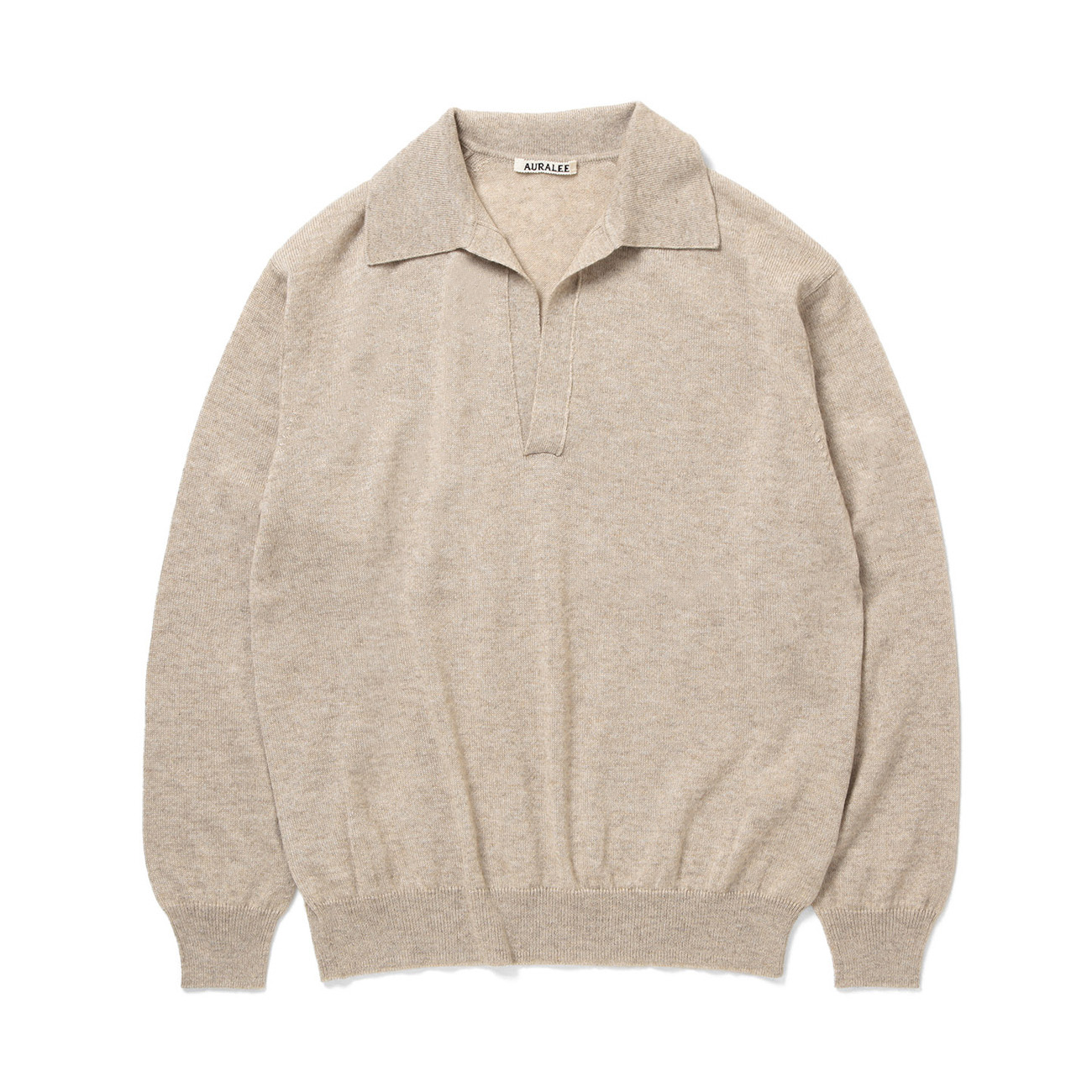 AURALEE / オーラリー | SUPER FINE CASHMERE SILK KNIT SKIPPER POLO