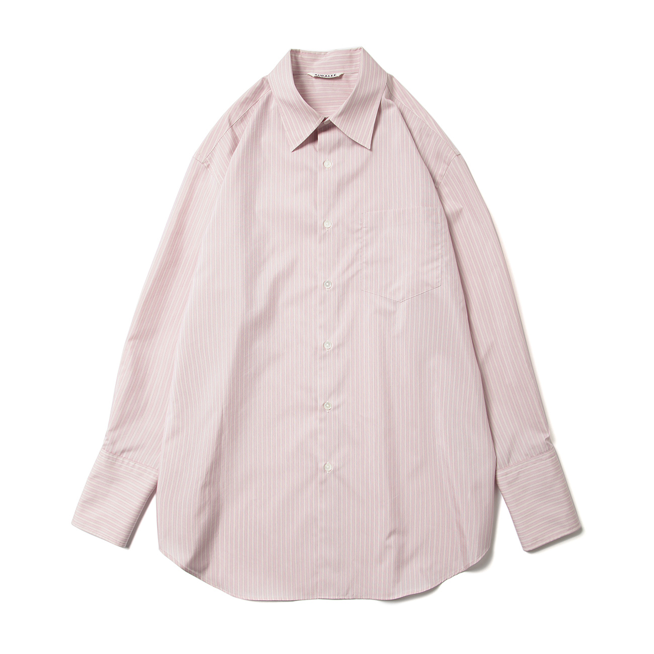 AURALEE / オーラリー | FINX POLYESTER STRIPE SHIRT (レディース