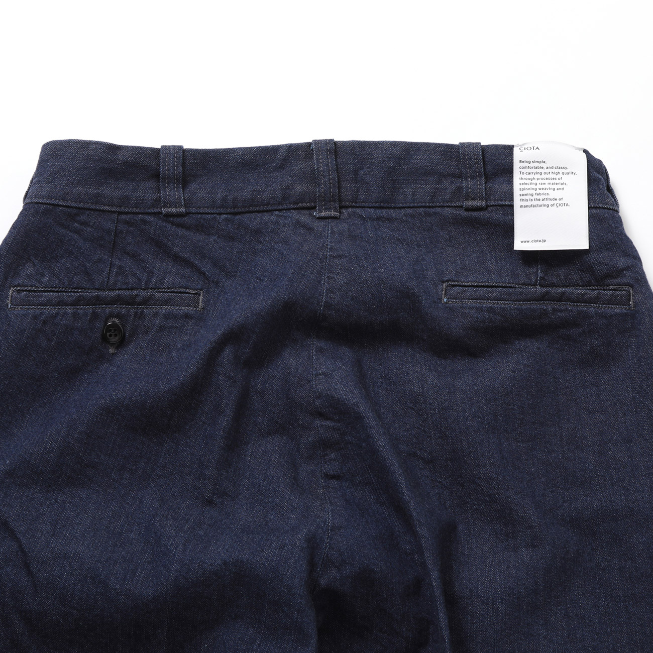 CIOTA / シオタ | Denim Slacks - Navy (One Wash) | 通販 - 正規取扱