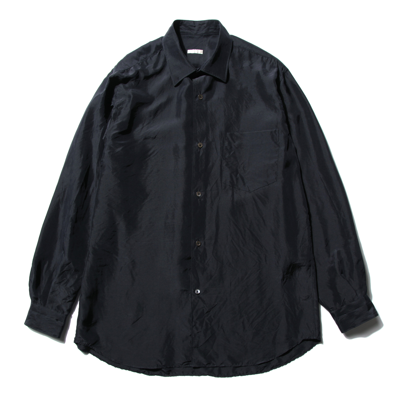 COMOLI / コモリ | シルク コモリシャツ - Navy | 通販 - 正規取扱店