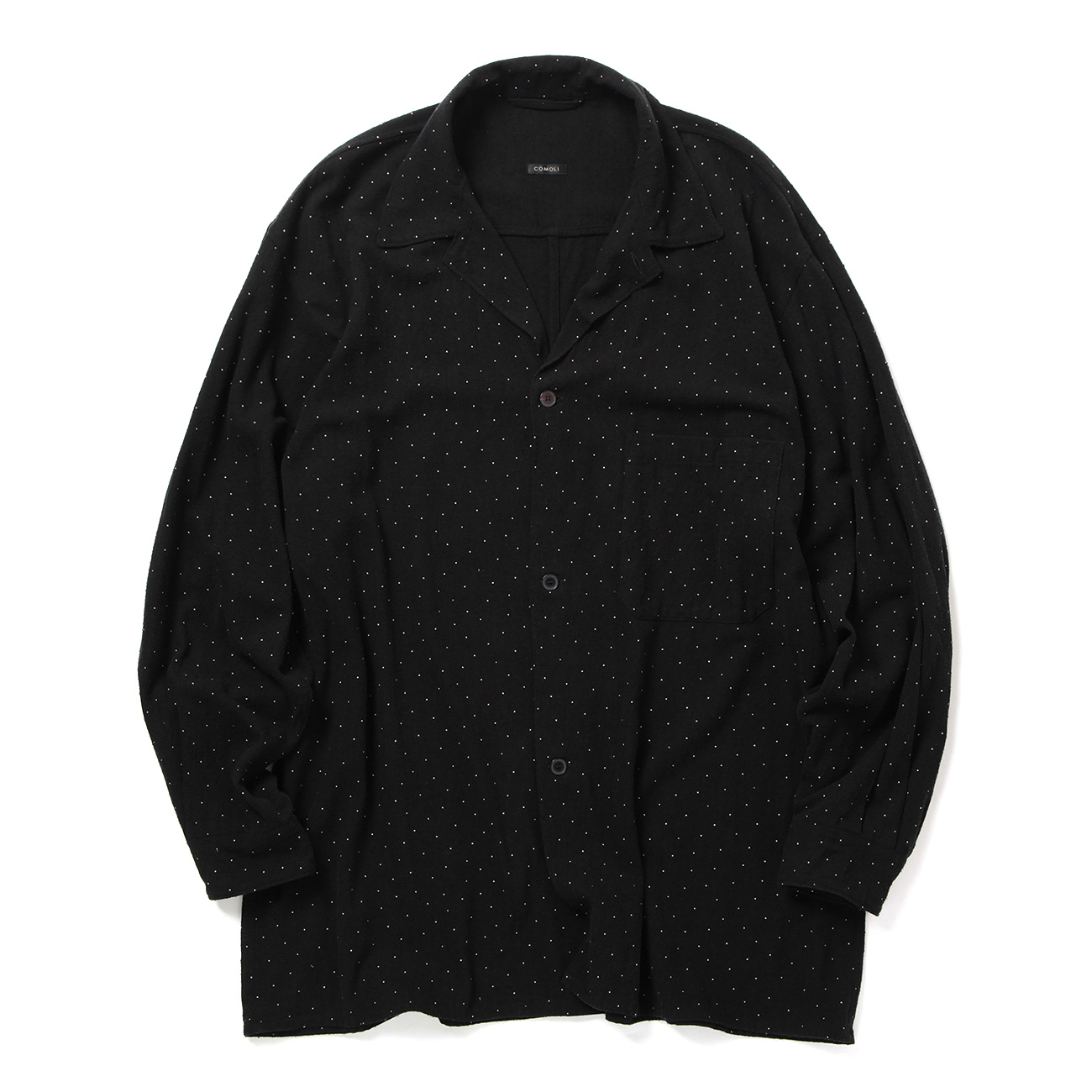 COMOLI / コモリ | シルクノイル ドット シャツジャケット - Dot