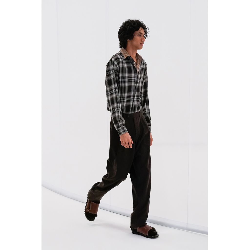 AURALEE / オーラリー | WOOL RECYCLED POLYESTER CLOTH SHIRTS