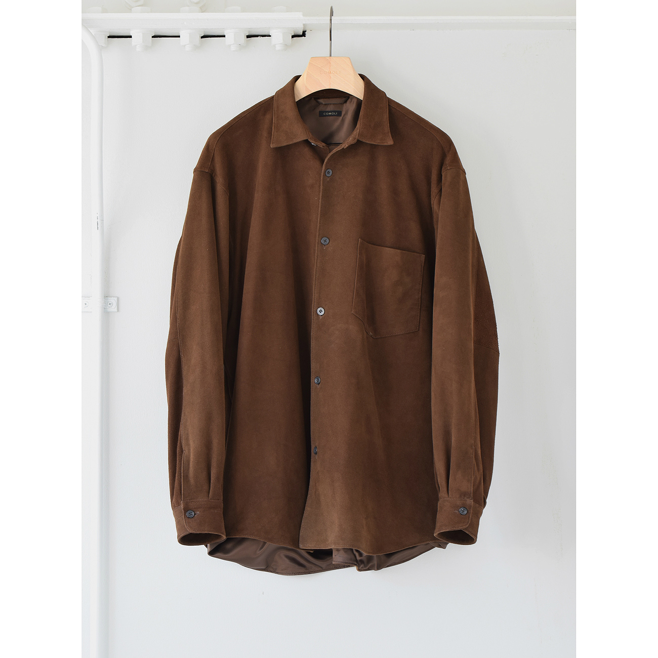COMOLI / コモリ | スエード コモリシャツ - Brown | 通販 - 正規取扱