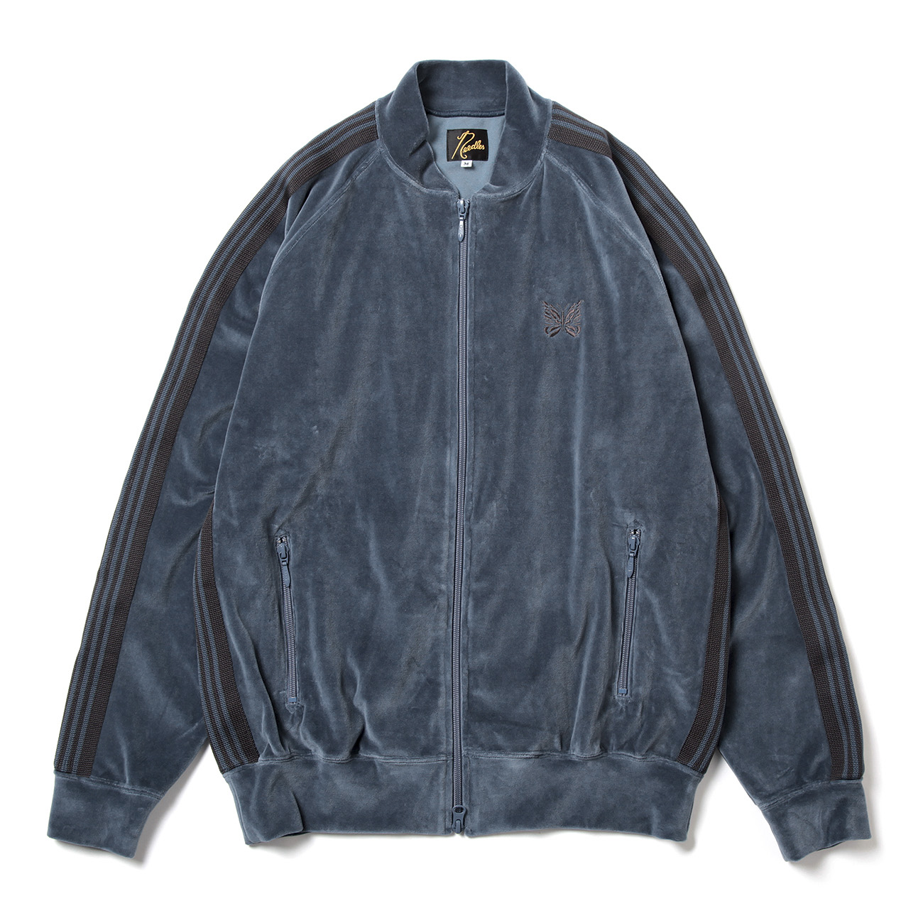 Needles / ニードルズ | R.C. Track Jacket - C/Pe Velour - Smoke