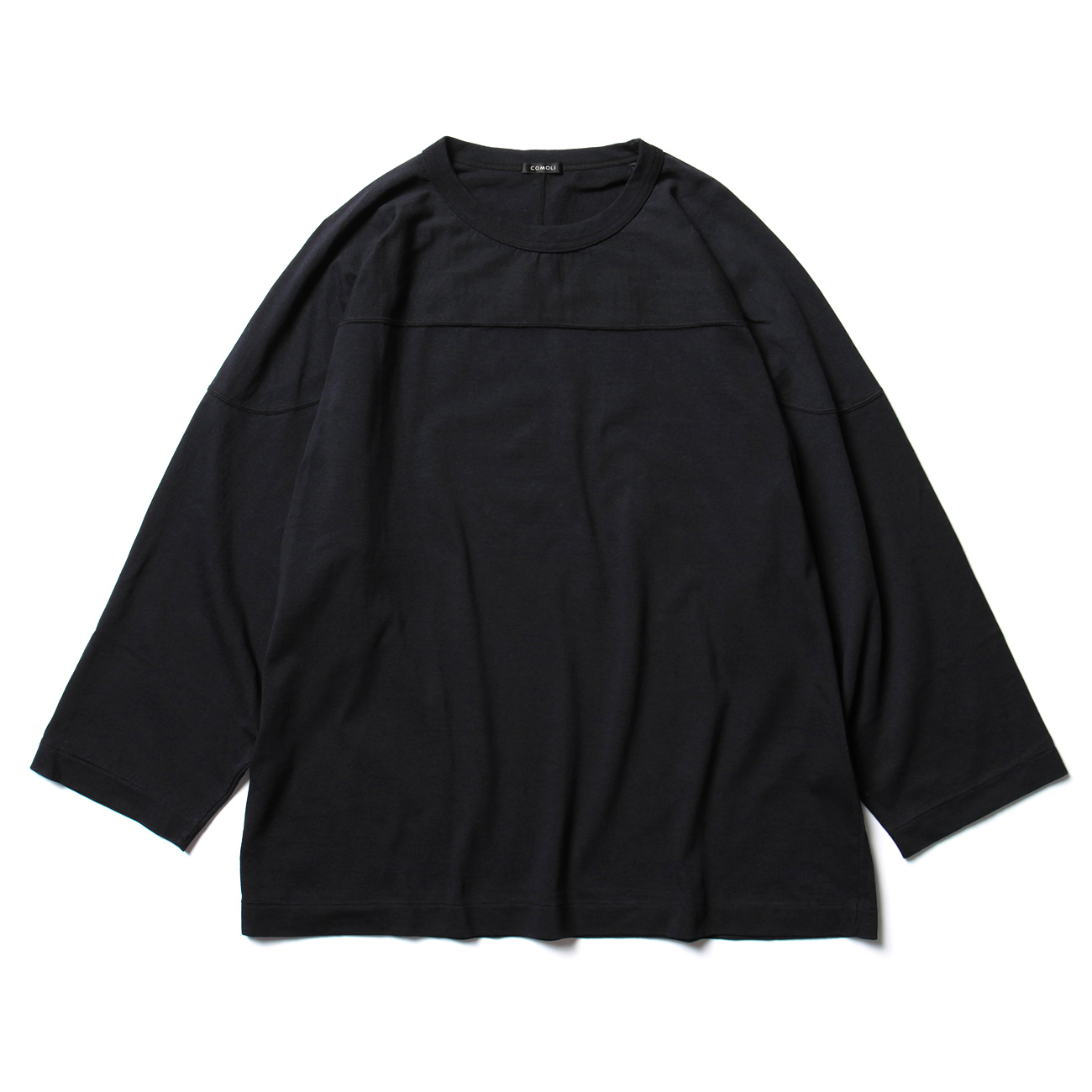 COMOLI / コモリ | フットボール T - Navy | 通販 - 正規取扱店
