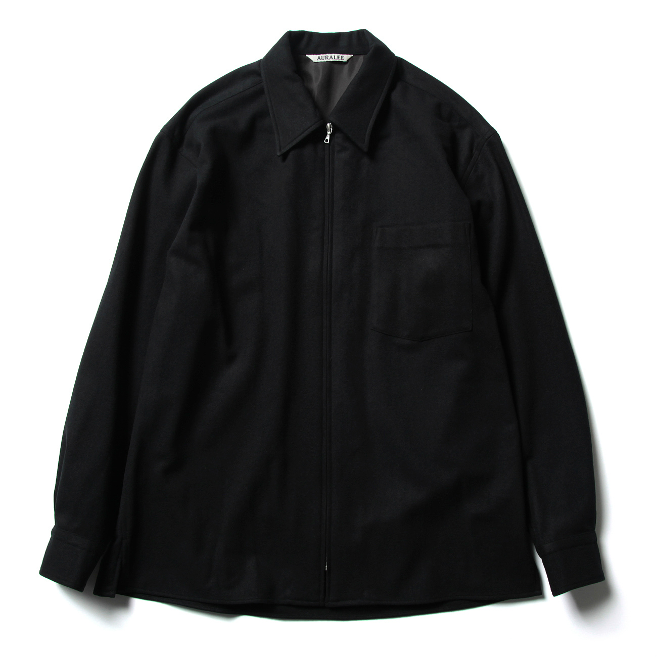 AURALEE / オーラリー | SUPER SOFT WOOL FLANNEL ZIP SHIRTS (メンズ