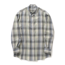 AURALEE / オーラリー | SUPER LIGHT WOOL CHECK SHIRT (メンズ