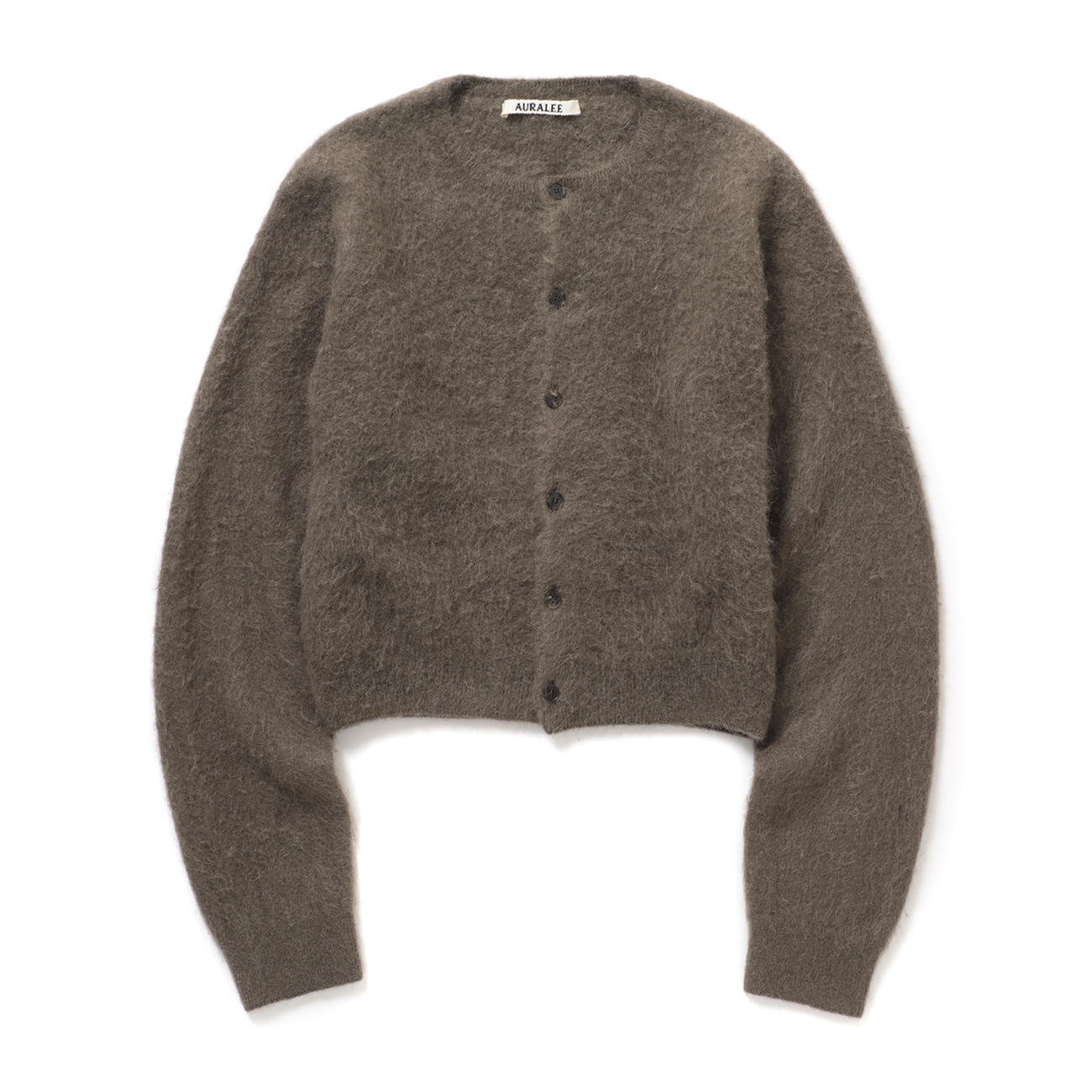 AURALEE / オーラリー | GARMENT-DYED BABY ALPACA FUR KNIT CREW-NECK