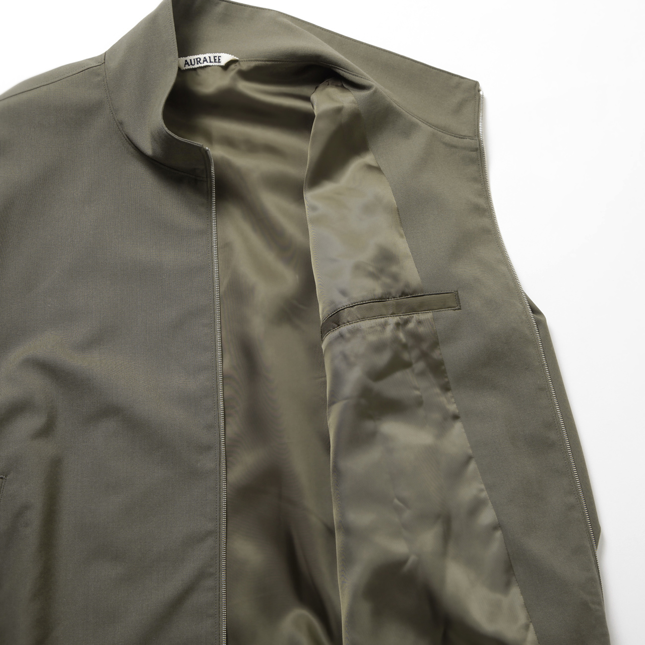 AURALEE / オーラリー | SUPER FINE TROPICAL WOOL ZIP BLOUSON